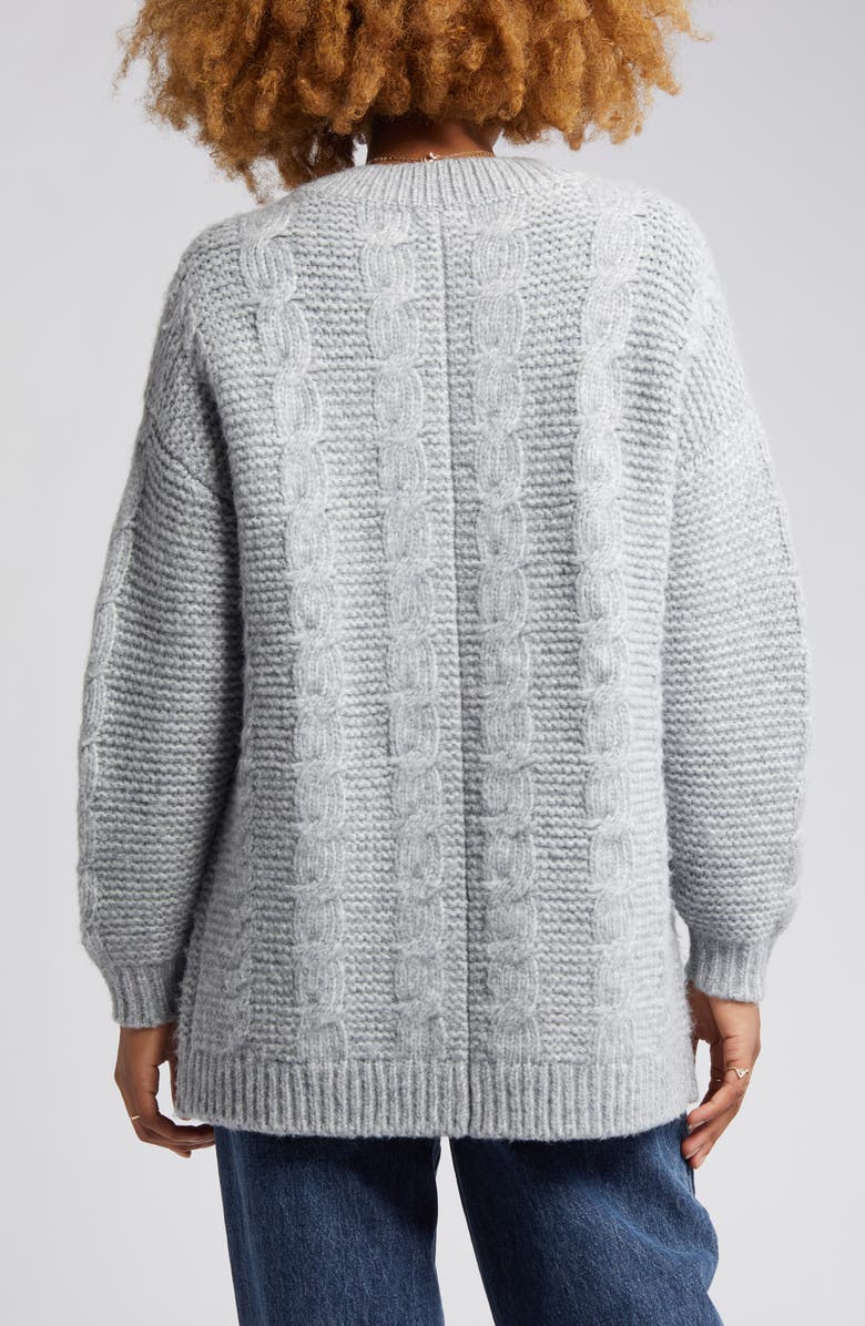 BP. V-Neck Oversize Cardigan, Alternate, color, 