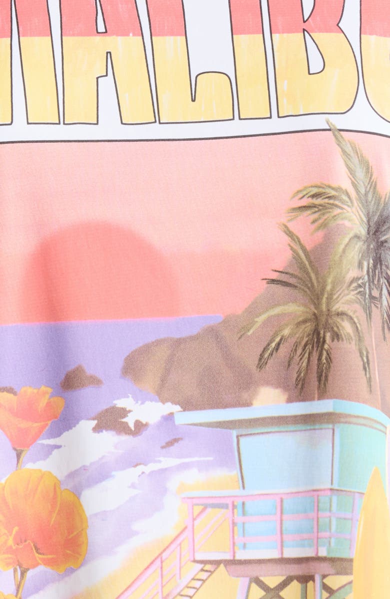 Rip Curl Hotel Malibu Graphic Rash Guard T-Shirt, Alternate, color, White