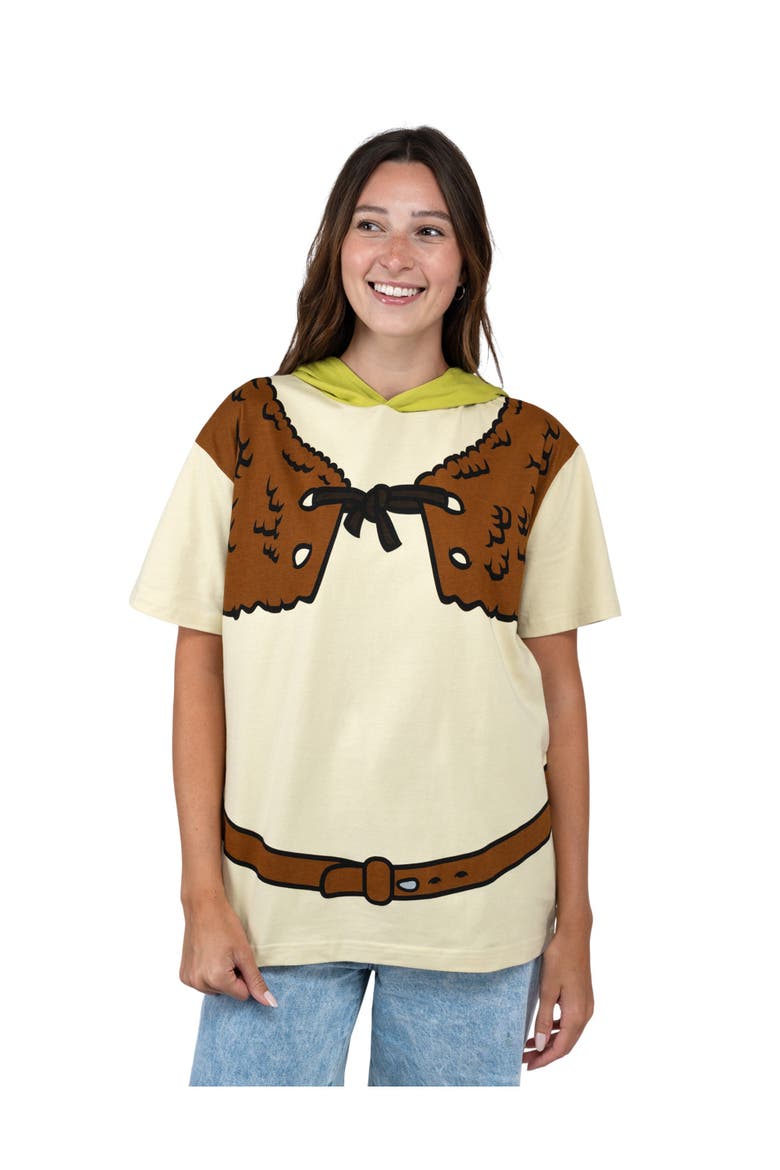 Shrek Hooded T-Shirt, Main, color, Shrek Green Beige