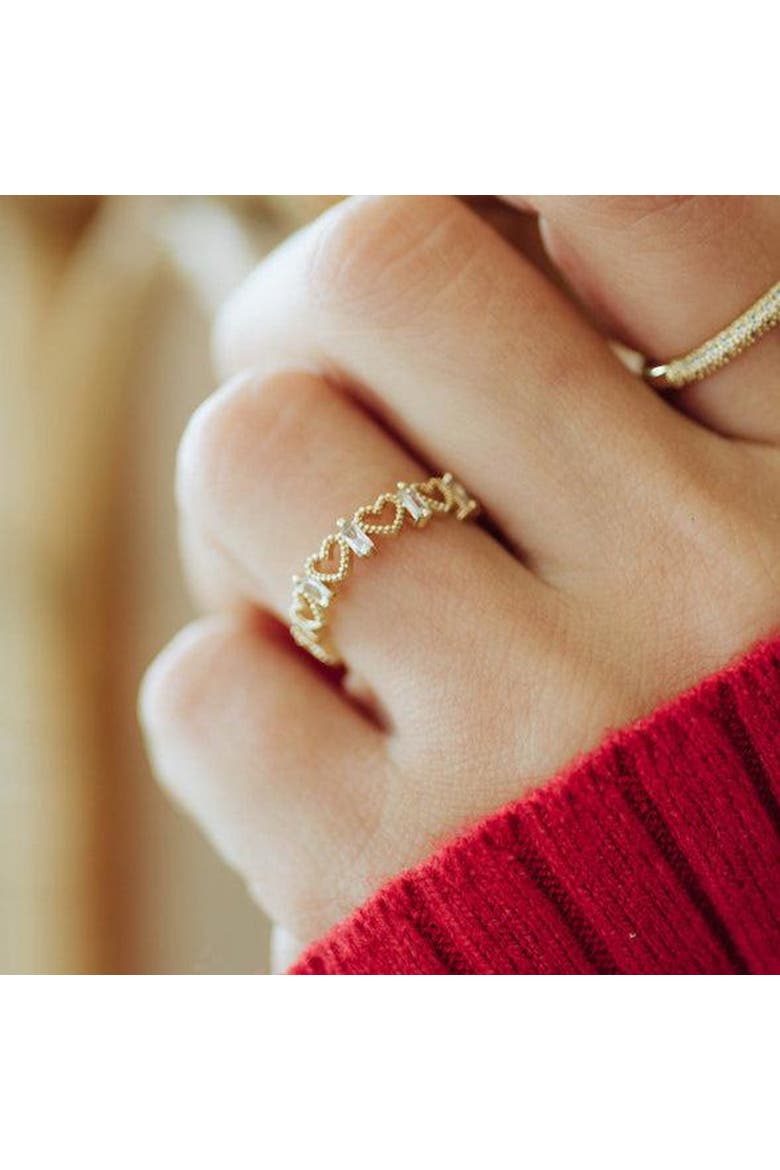 The Rosemont Heartline Ring, Alternate, color, Gold