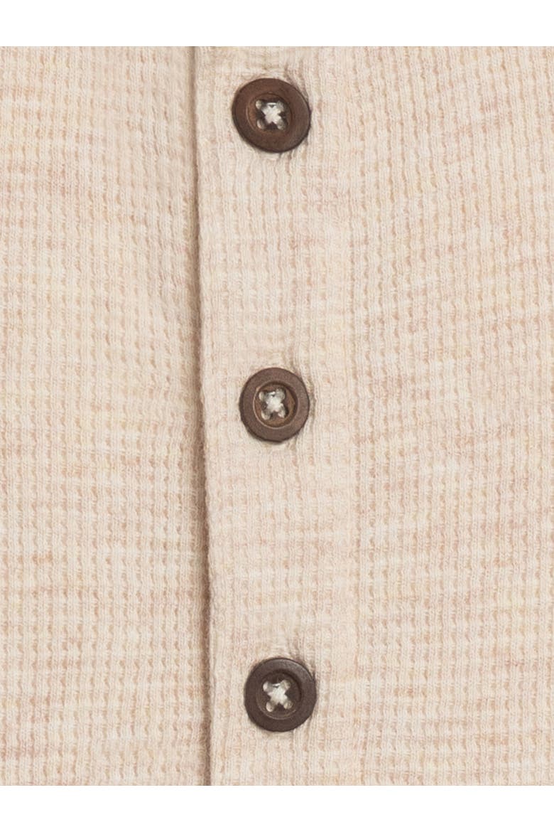 Organic Wade Waffle Tank Romper, Alternate, color, Heather Oat