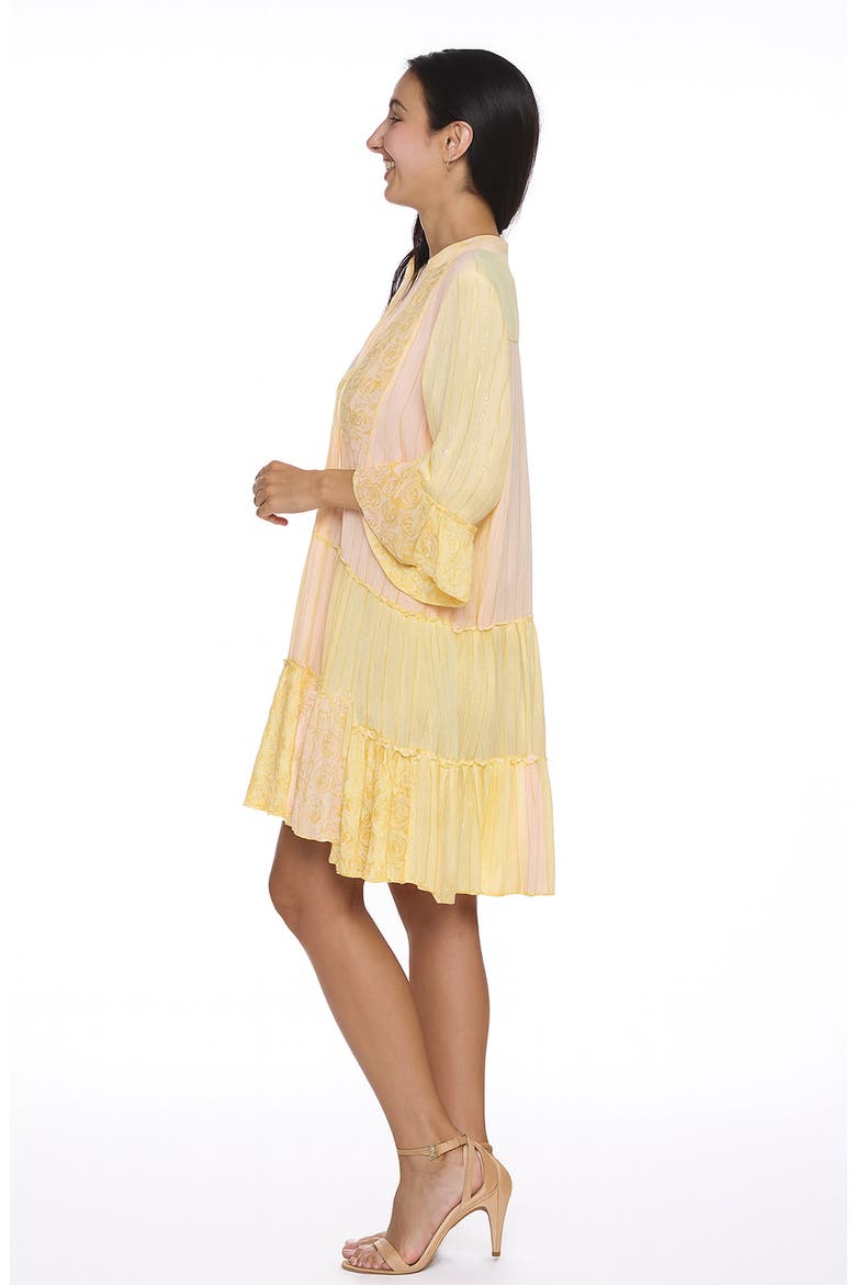 Tiered Dress, Alternate, color, LIGHT YELLOW