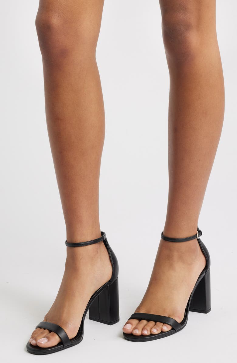 BP. Livia Ankle Strap Sandal, Alternate, color, Black