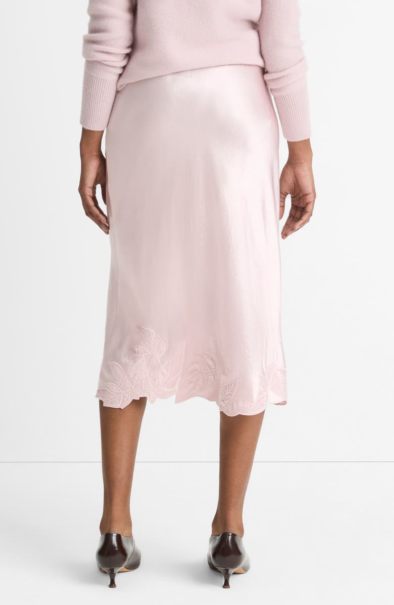 Vince Asymmetric Hem Satin Slip Skirt, Alternate, color, Orchid Stone