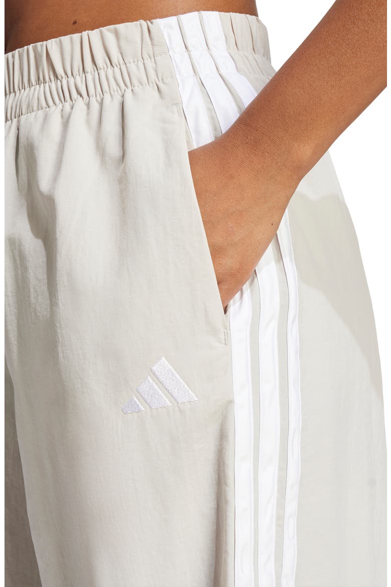 Essentials 3-Stripes Lifestyle Woven Parachute Pants, Alternate, color, WONALU/WHI