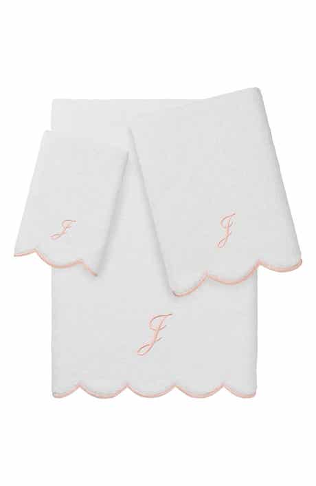 Scalloped 3-Piece Personalized Towel Set