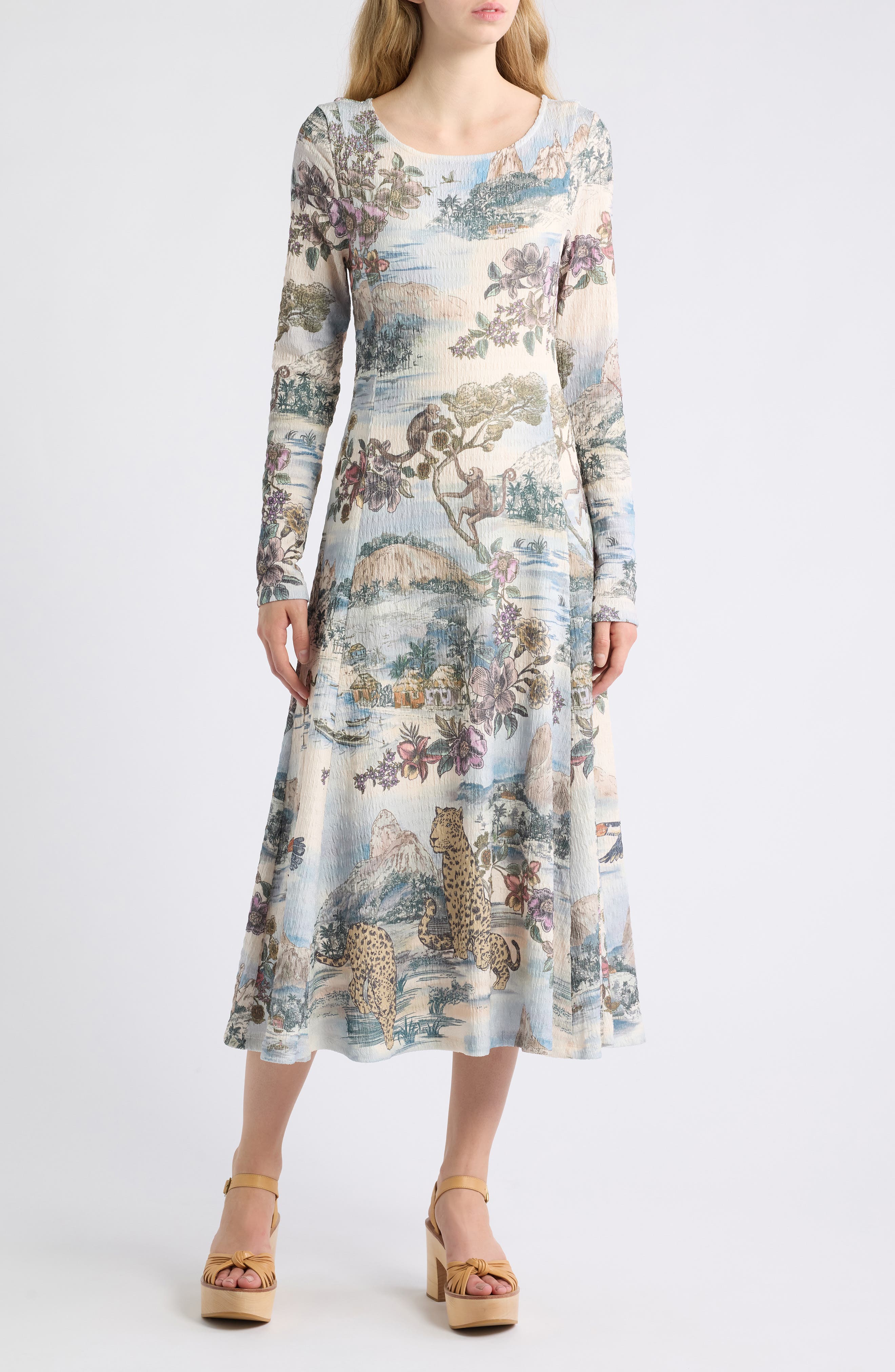 FARM Rio Toile De Rio Winter White Dress (Women) | Nordstrom