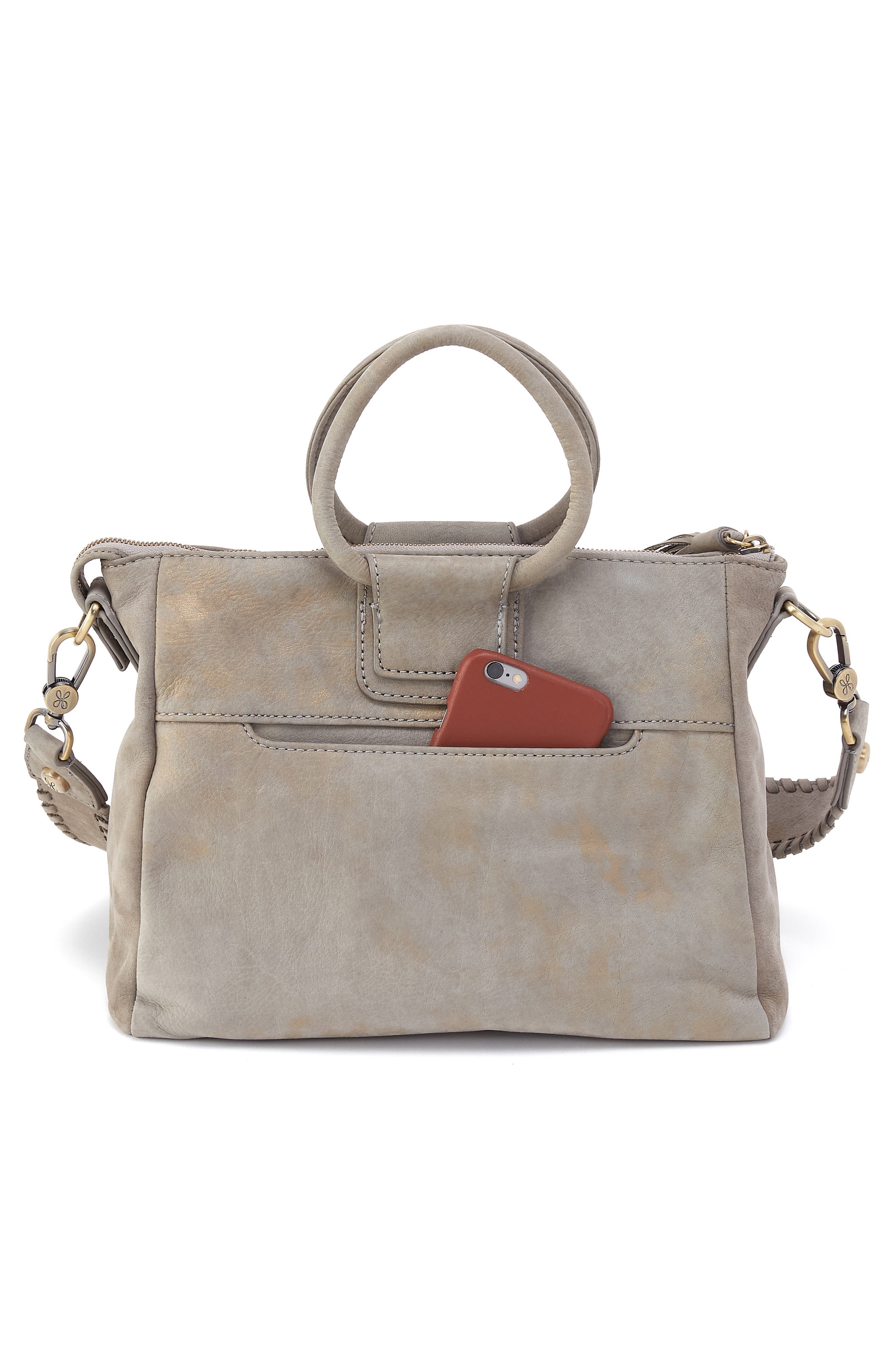 HOBO Sheila Medium Satchel, Alternate, color, Golden Granite