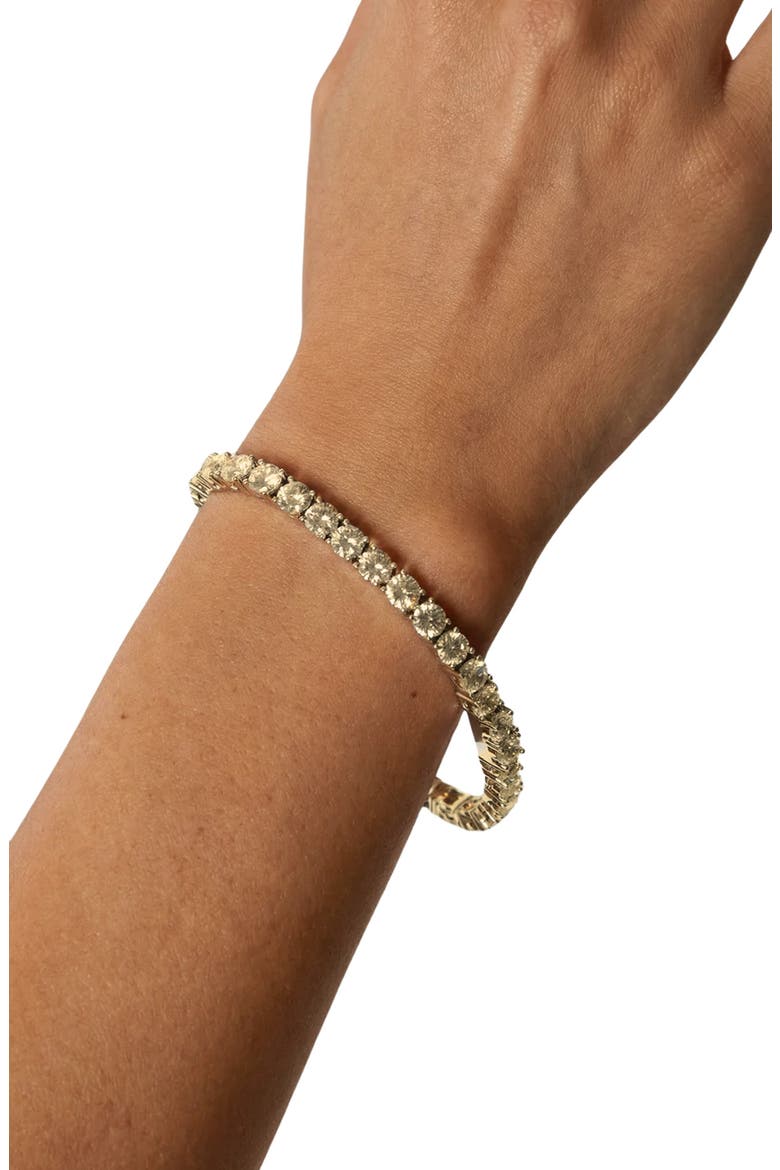 Men's Thick Essential Tennis Bracelet, Alternate, color, GOLD