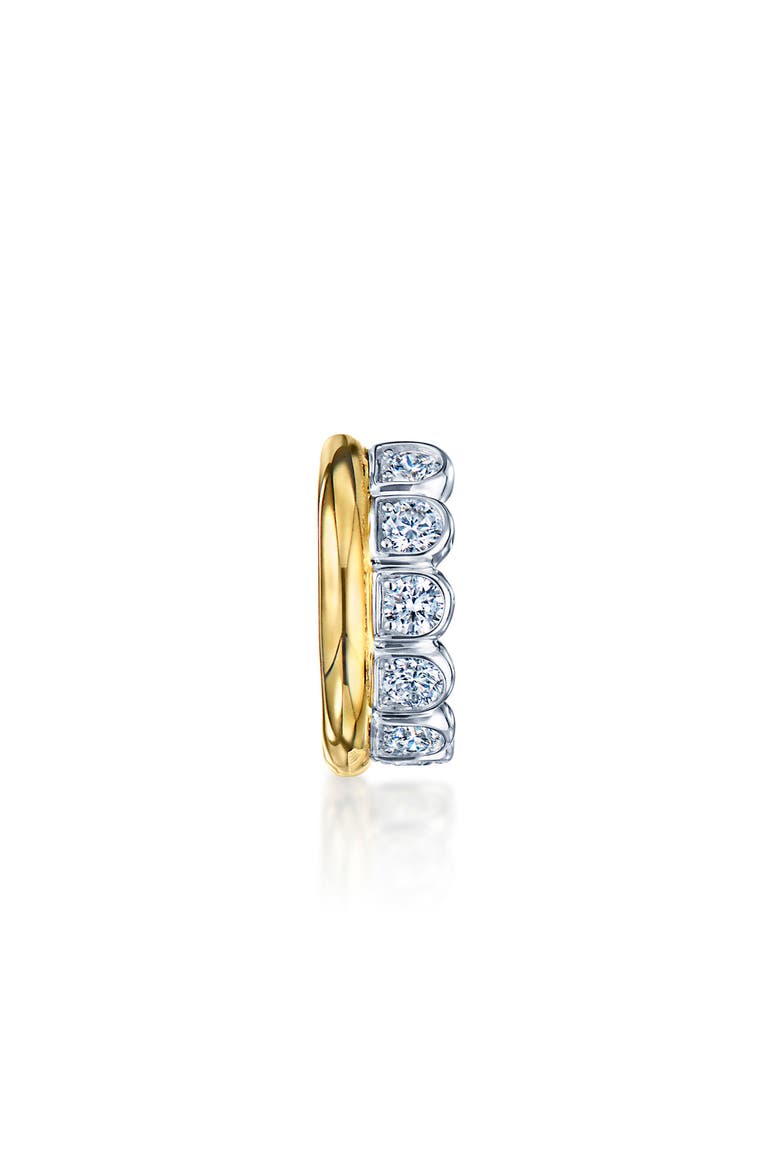 Sirena Diamond Ear Cuff, Alternate, color, TWO TONE WHITE/YELLOW GOLD