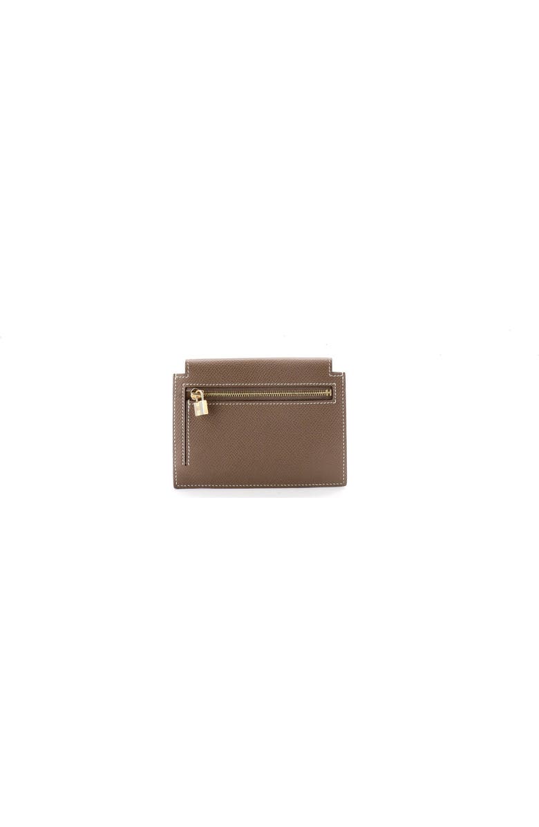 Pre-Owned Hermes Kelly Pocket Compact Wallet Epsom, Alternate, color, Etoupe