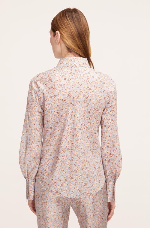 REBECCA TAYLOR REBECCA TAYLOR VIOLET FLEUR SILK BLOUSE