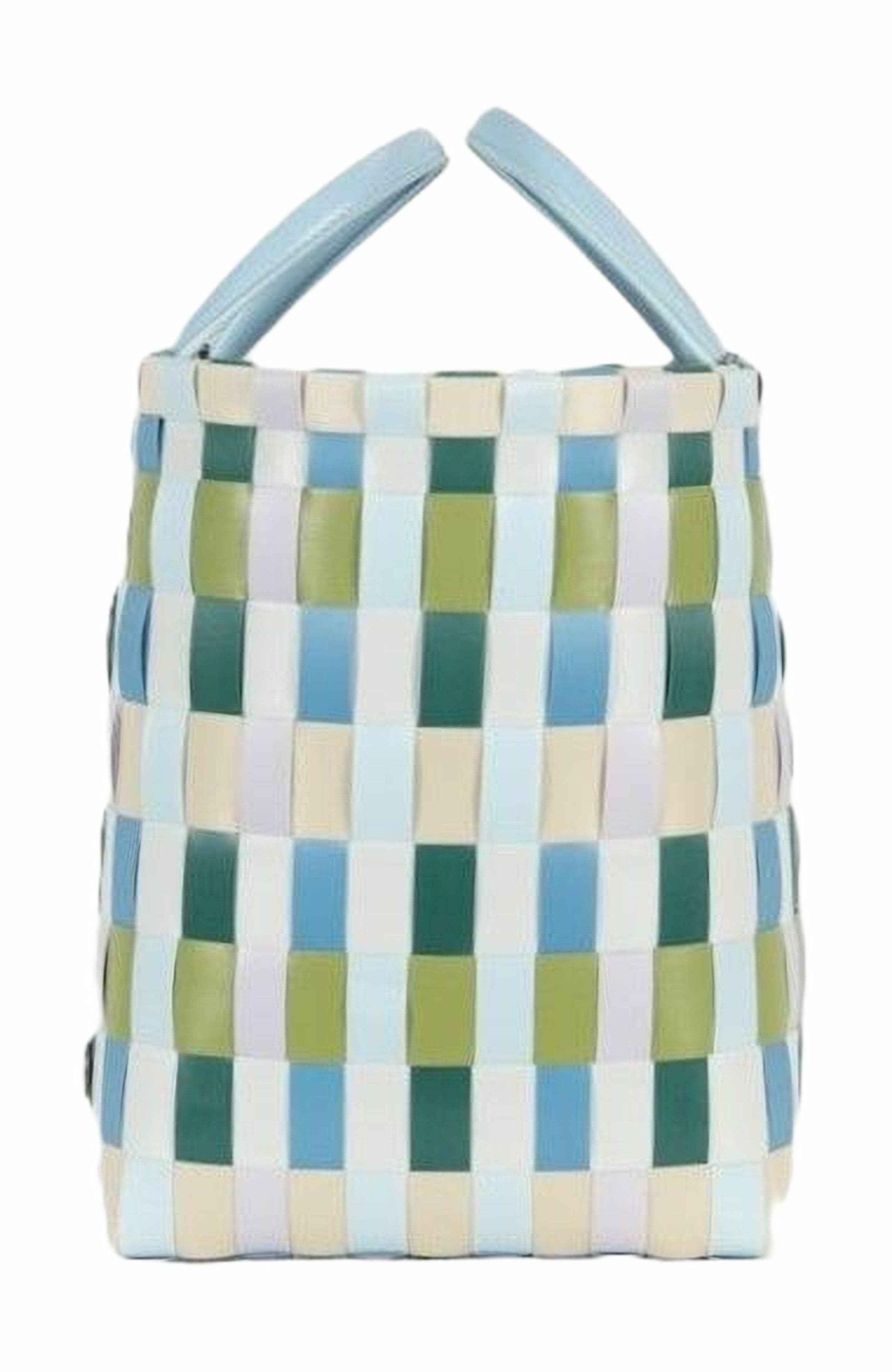 Handed By Multitone Recycled Plastic Shopper, Alternate, color, Guacamole Mix