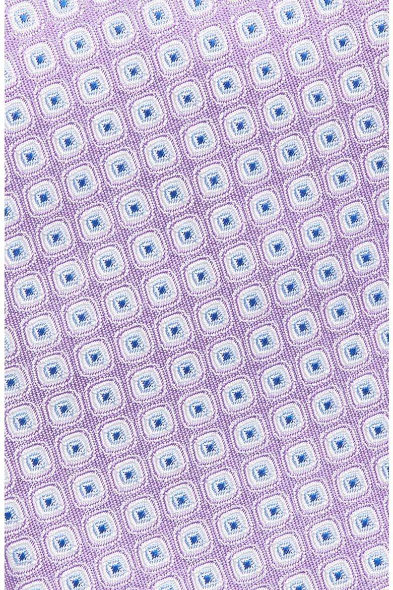 Geometric Silk Tie, Alternate, color, PURPLE
