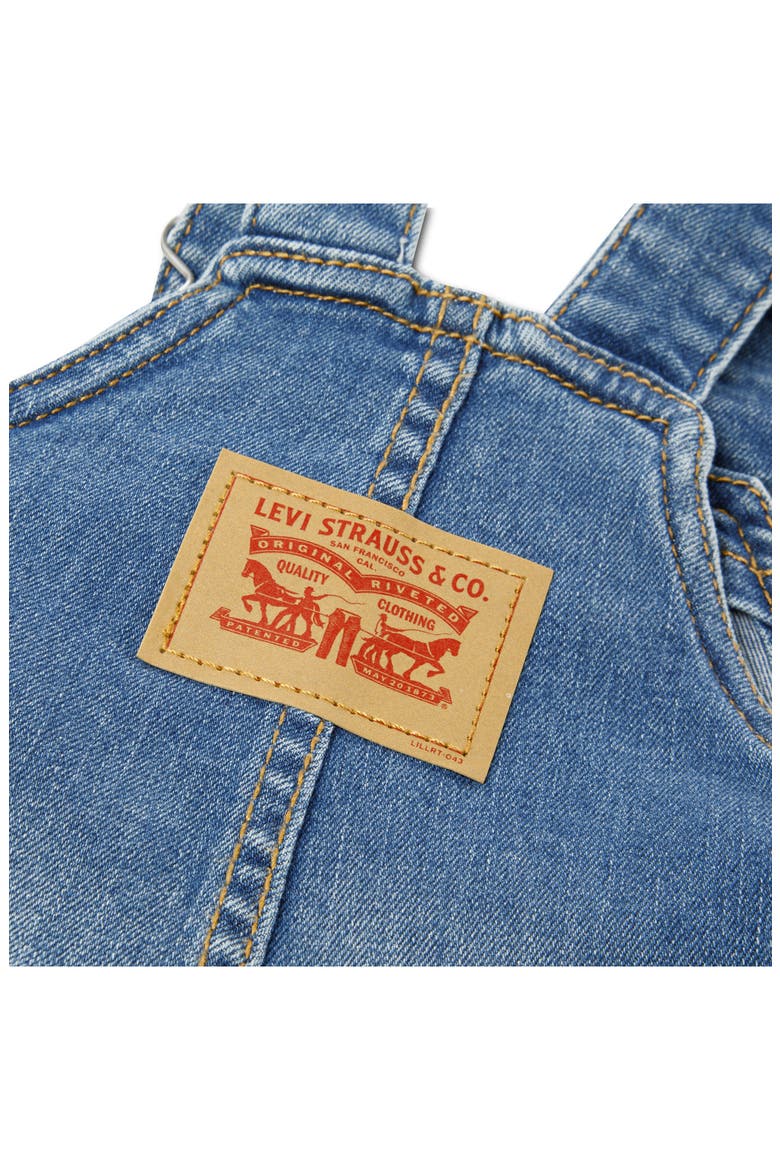 Denim Shortalls, Alternate, color, INDIGO