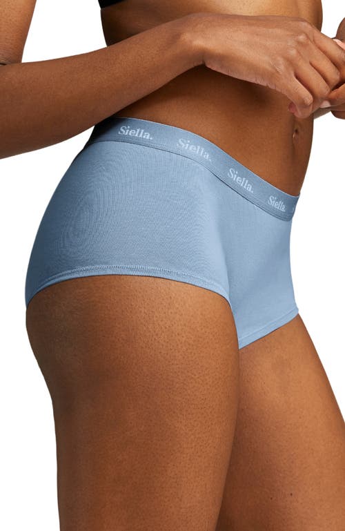 Siella Organic Cotton Boy Short In Sky Blue