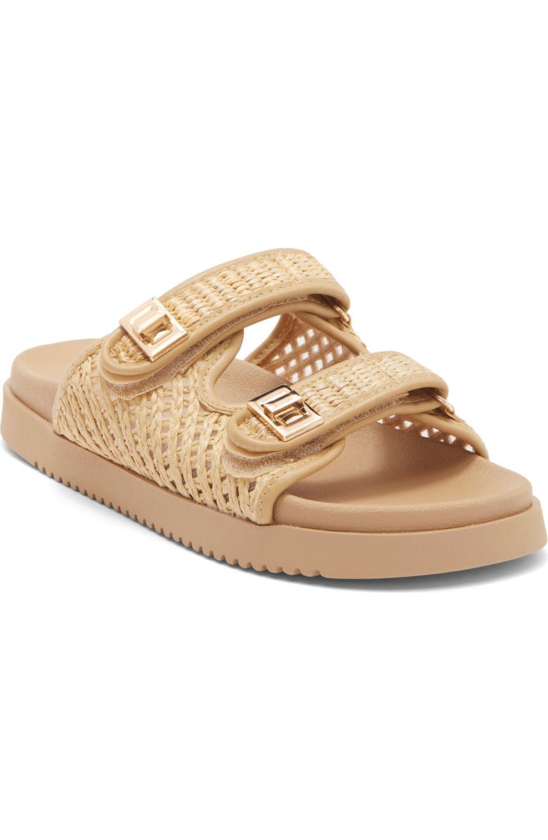 TOP MODA Lyon Sandal, Main, color, Beige Raffia