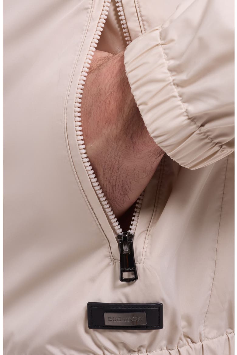 Water Repellent Packable Jacket with Removable Hood, Alternate, color, ALMOND
