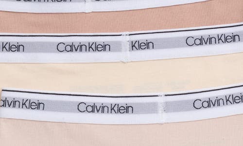 Shop Calvin Klein Kids' 3-pack Hipster Briefs In Sand/honey Almond/buff Beige