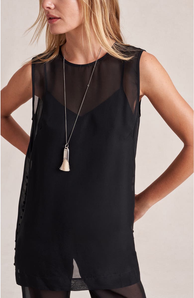 La Ligne Ayla Top, Alternate, color, Black