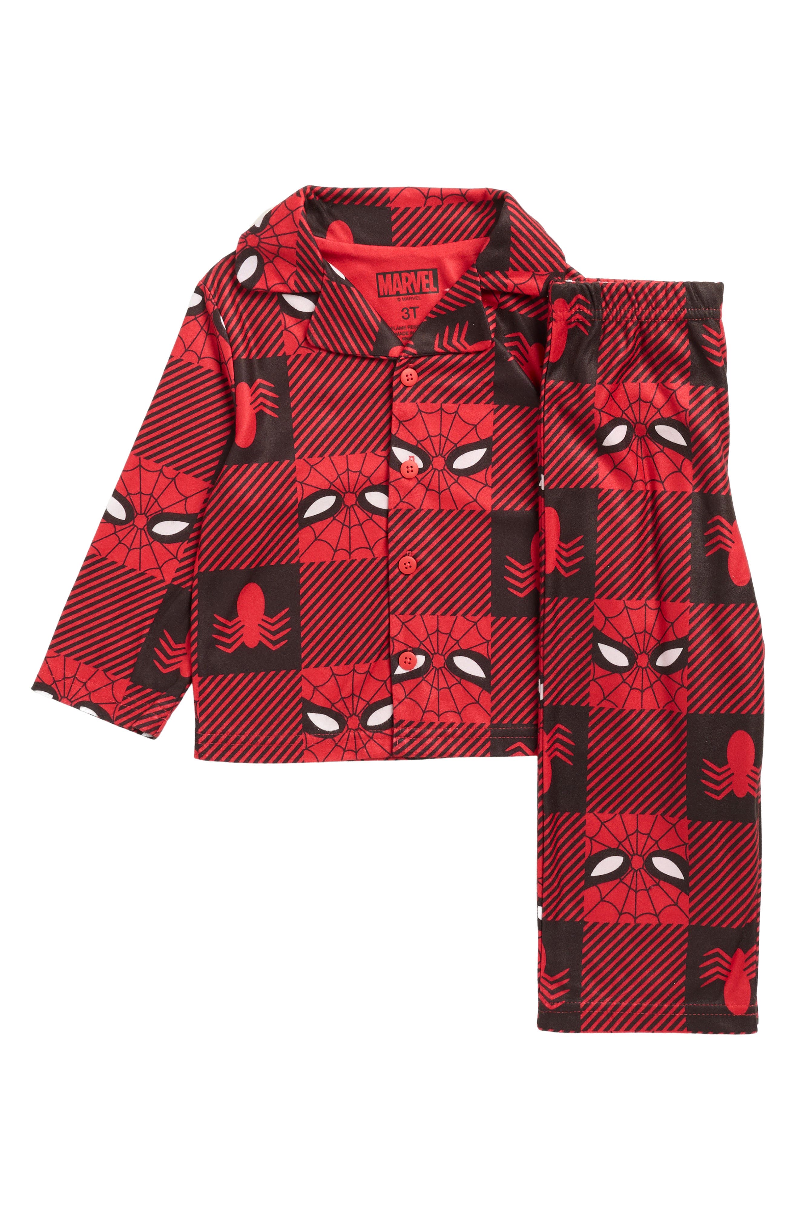AME Kids' Spider-Man Fitted Two-Piece Pajamas