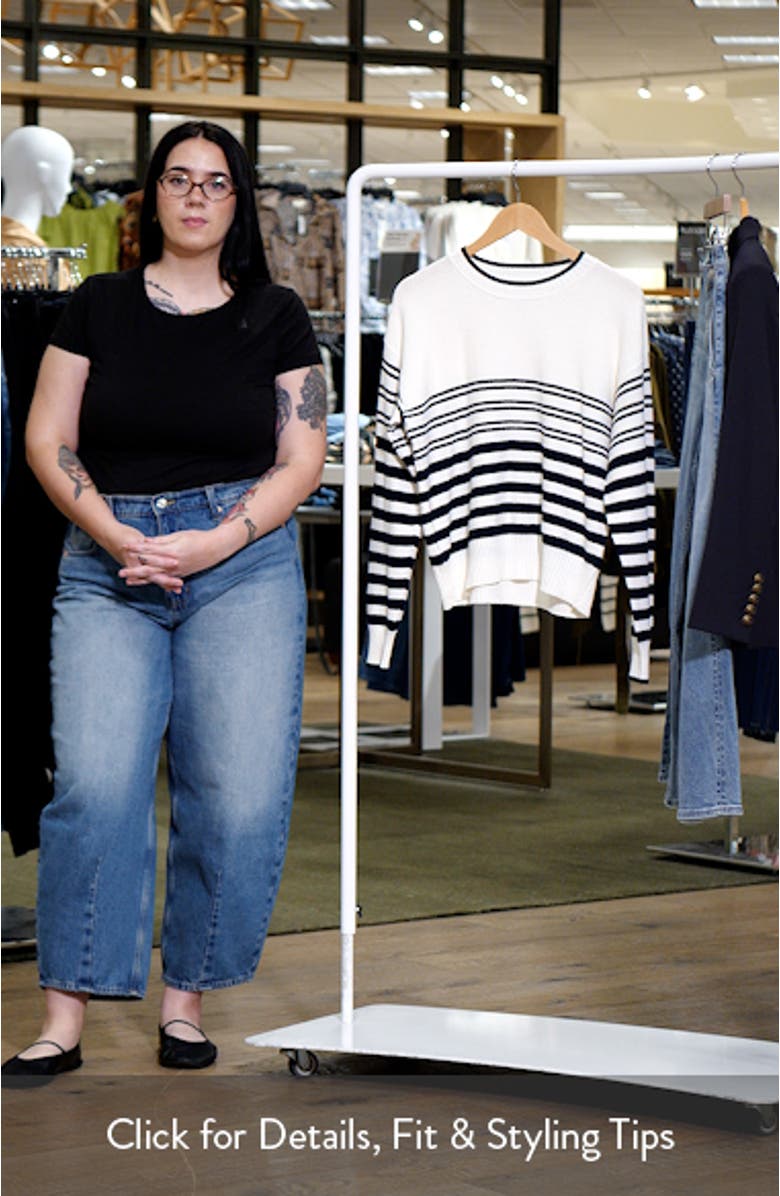 Rielly Stripe Crewneck Sweater, sales video thumbnail