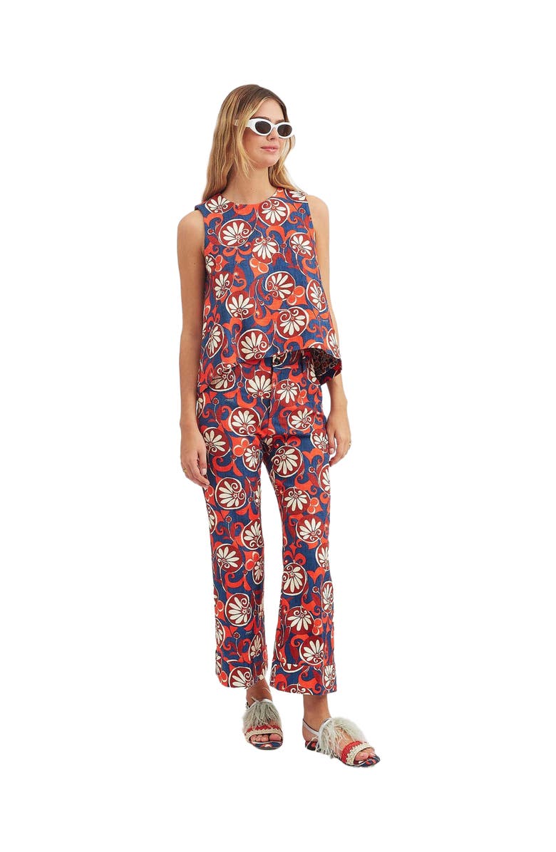 La DoubleJ Hendrix Pants, Main, color, Moonflower Navy