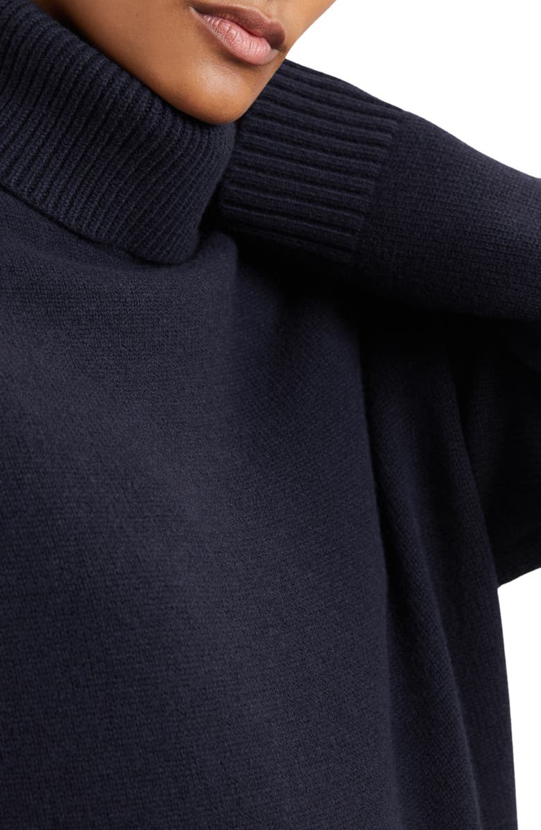 Reiss Brooklyn Wool & Cashmere Turtleneck Sweater, Alternate, color, Navy