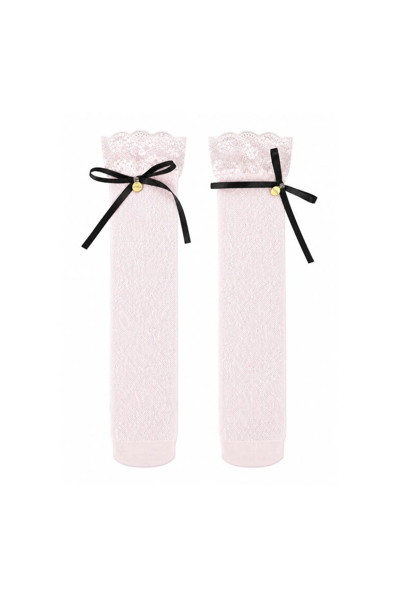 Lace Charm Socks, Main, color, Blush