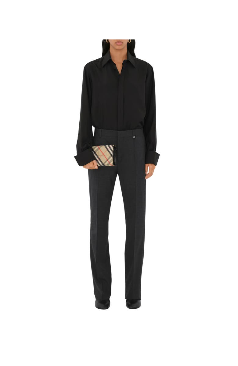 Burberry Snip Chain Strap Wallet, Alternate, color, 