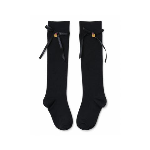 Midnight Royale Bow Socks