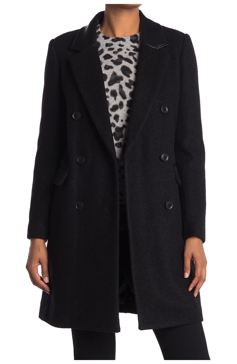 BCBGMAXAZRIA Double Breasted Coat, Main, color, 