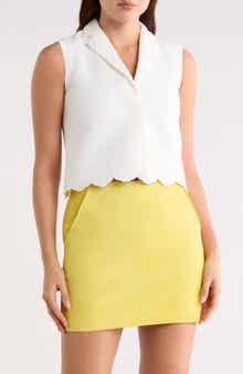 Longchamp Scallop Hem Vest
