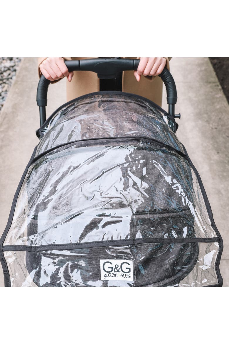 Universal Stroller Rain Cover - Waterproof, Easy to Use & Fits Most Strollers, Alternate, color, Black