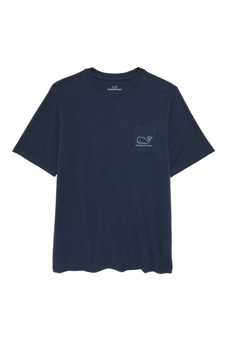 Kids' Whale Logo Pocket Graphic T-Shirt, Main, color, BLUE BLAZE