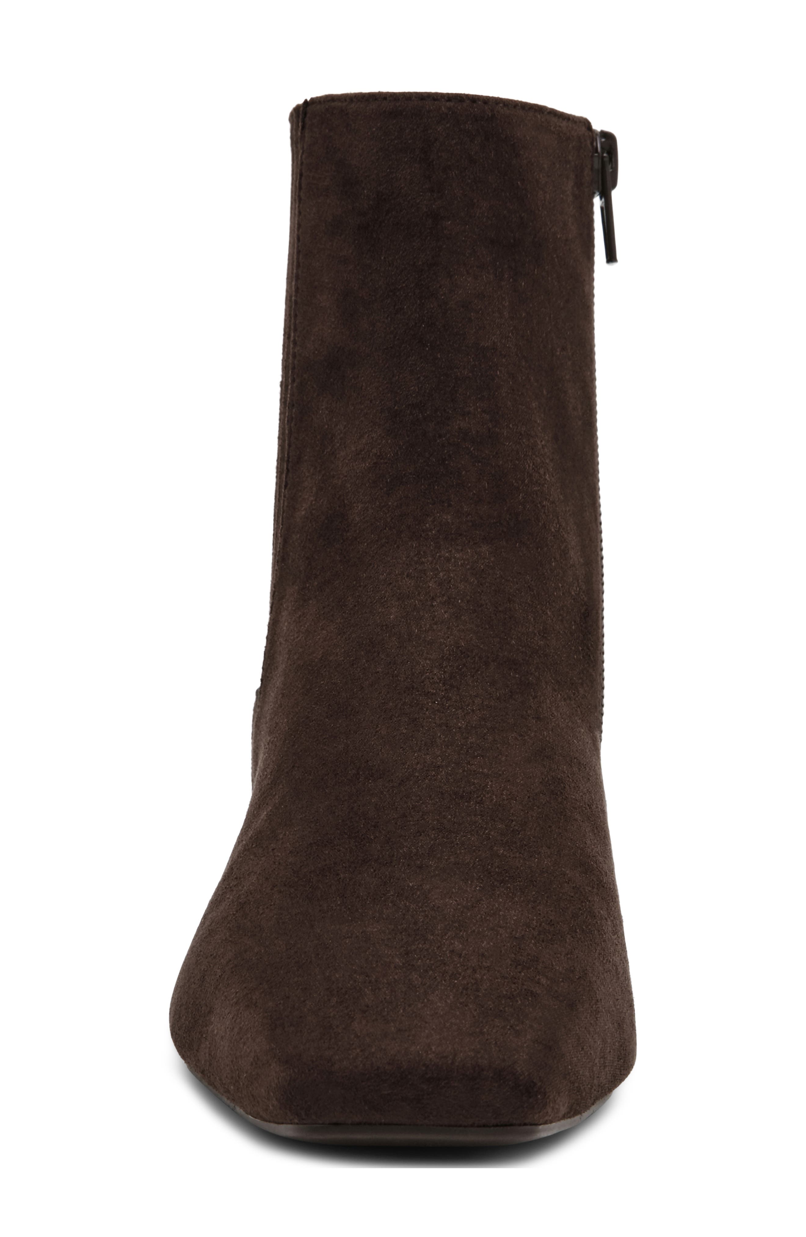 Raspey Faux Leather Chelsea Bootie, Alternate, color, CHOC BROWN MICR