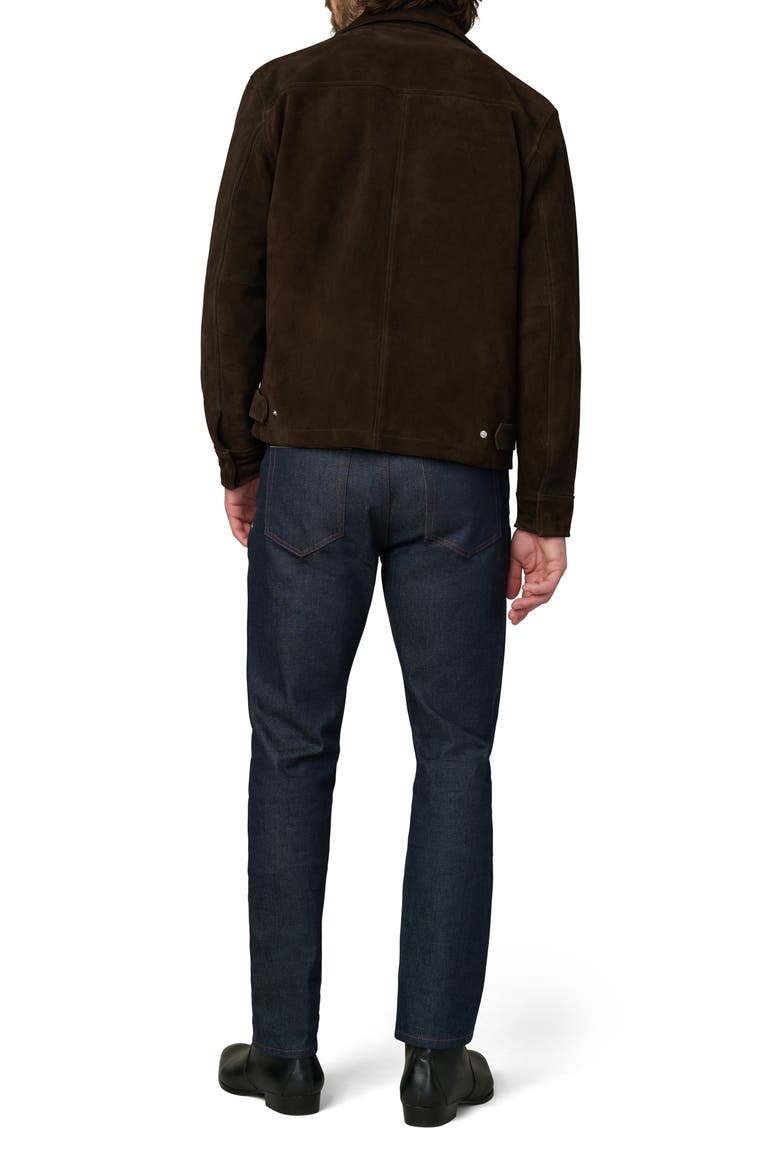 Suede Zip Jacket, Alternate, color, WREN