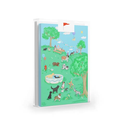 Dog Party Set of 8 Greeting Cards