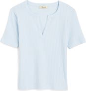 Madewell Pointelle Crewneck Short Sleeve T-Shirt