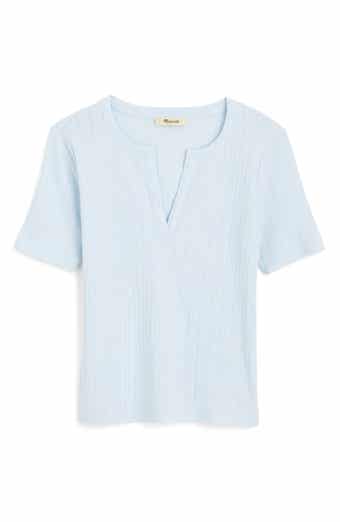 Madewell Pointelle Crewneck Short Sleeve T-Shirt