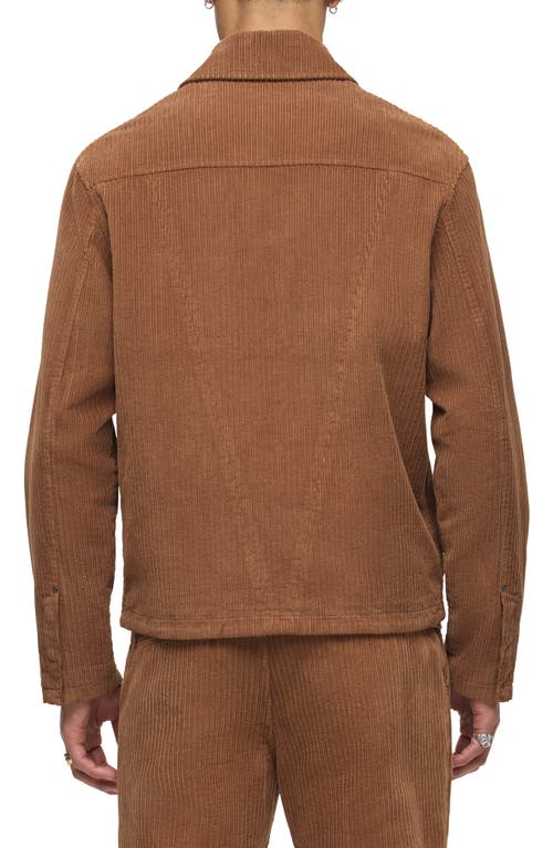 Hudson Jeans Worker Corduroy Shirt Jacket In Brown