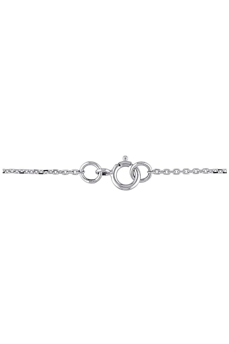 Diamond Circle Charm Bracelet - 0.1ct., Alternate, color, SILVER