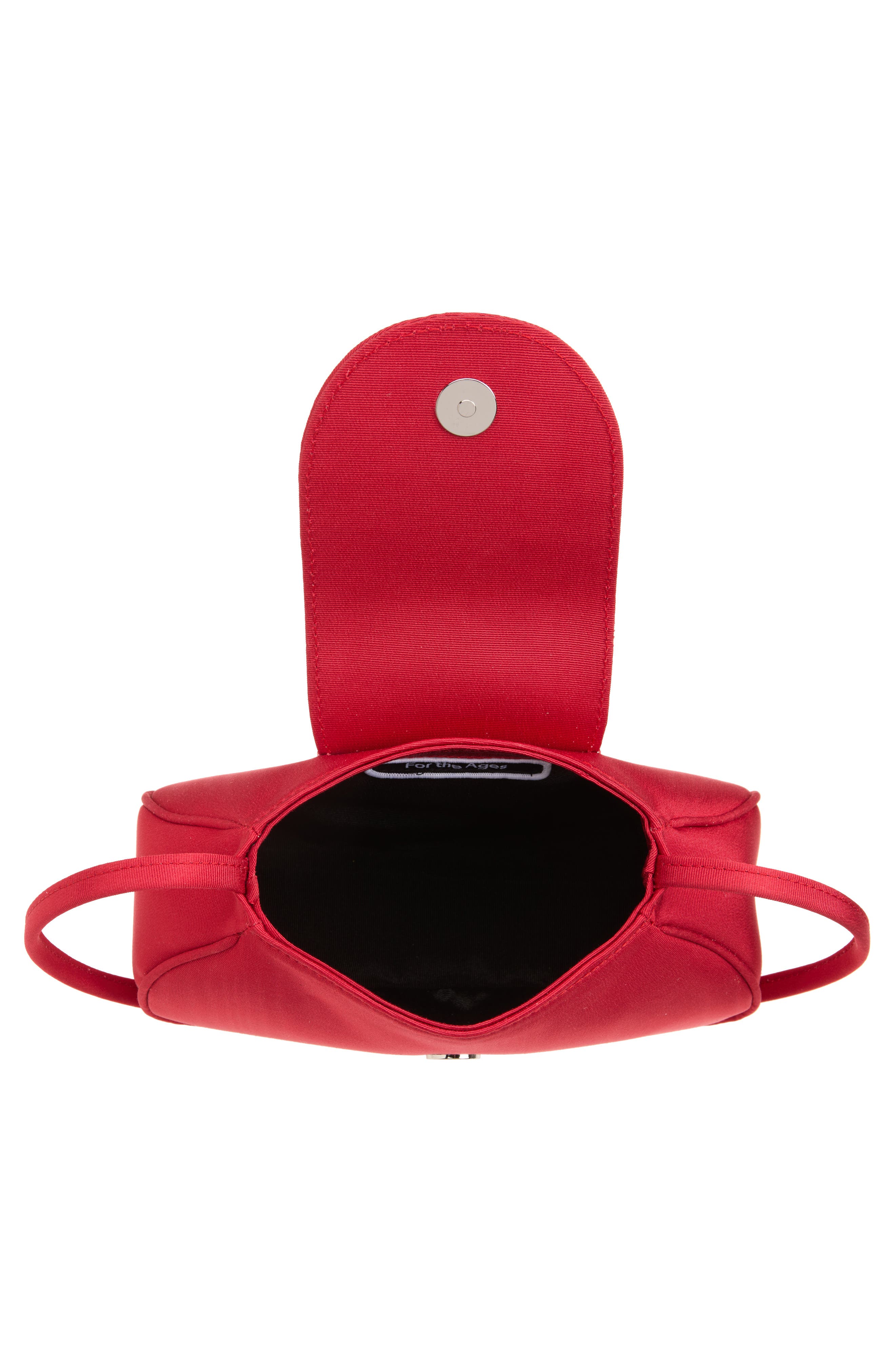 Ineva Moiré Baguette Shoulder Bag, Alternate, color, RED