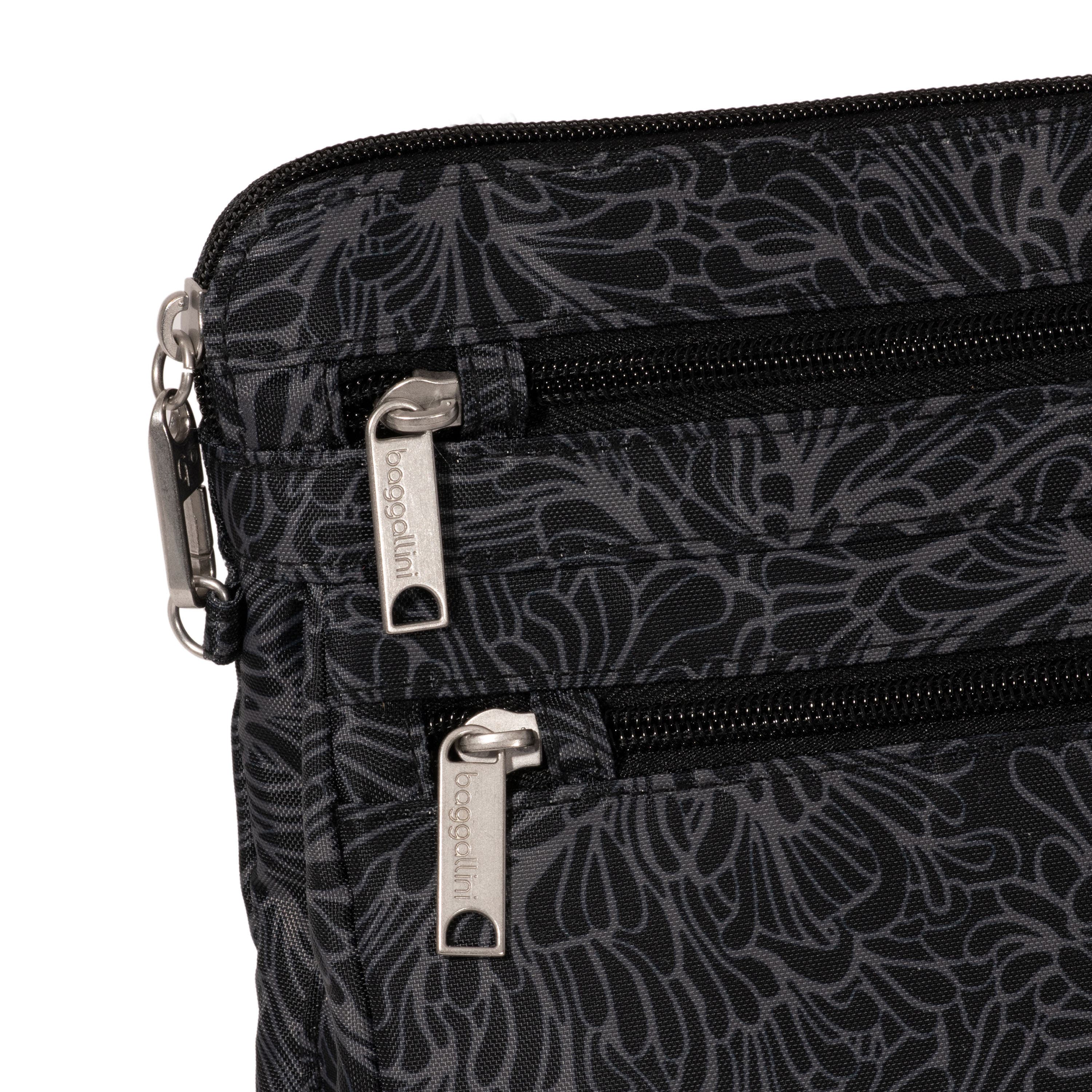 BAGGALLINI Securtex Anti-Theft Large Crossbody Bag, Alternate, color, Midnight Blossom Print