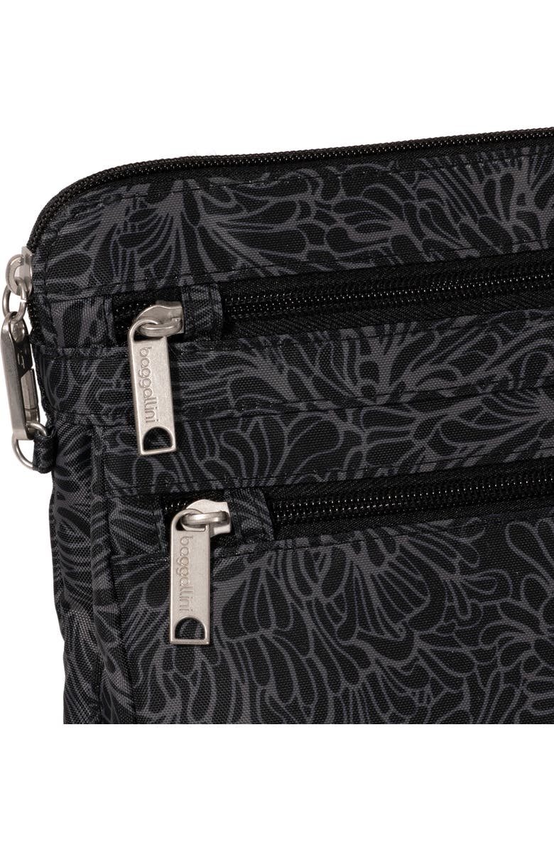 BAGGALLINI Securtex Anti-Theft Large Crossbody Bag, Alternate, color, Midnight Blossom Print