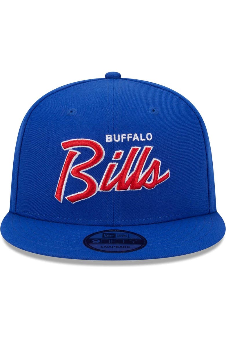 Men's New Era Royal Buffalo Bills Main Script 9FIFTY Snapback Hat, Alternate, color, Royal