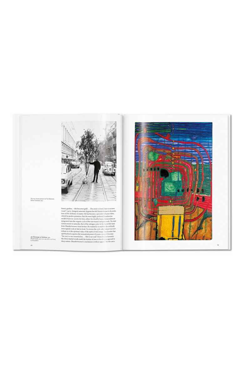 Hundertwasser Book, Alternate, color, White / Multicolor