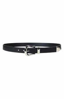 Linea Pelle Sculpted Faux Leather Belt