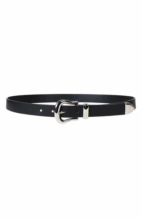 Linea Pelle Sculpted Faux Leather Belt