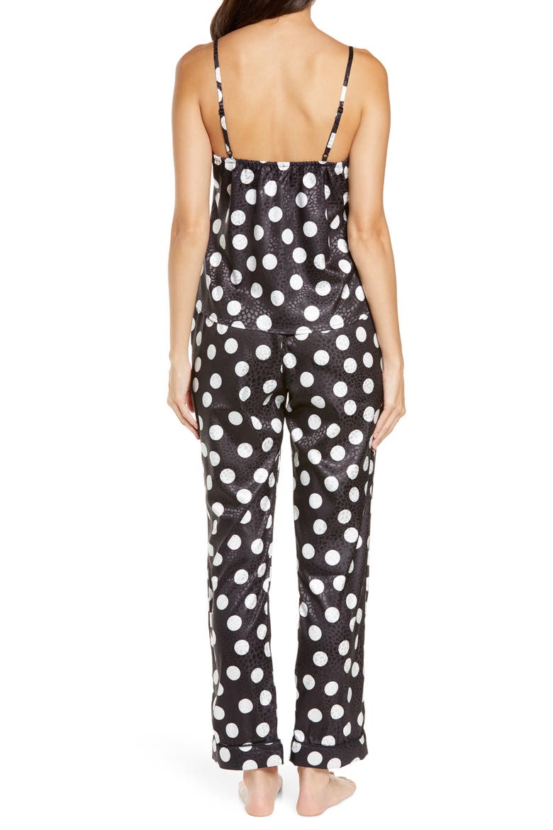 Eiyana Satin Pajamas, Alternate, color, BLACK
